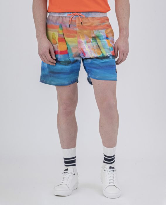 PAUL & SHARK Save The Sea Swim Shorts Printed