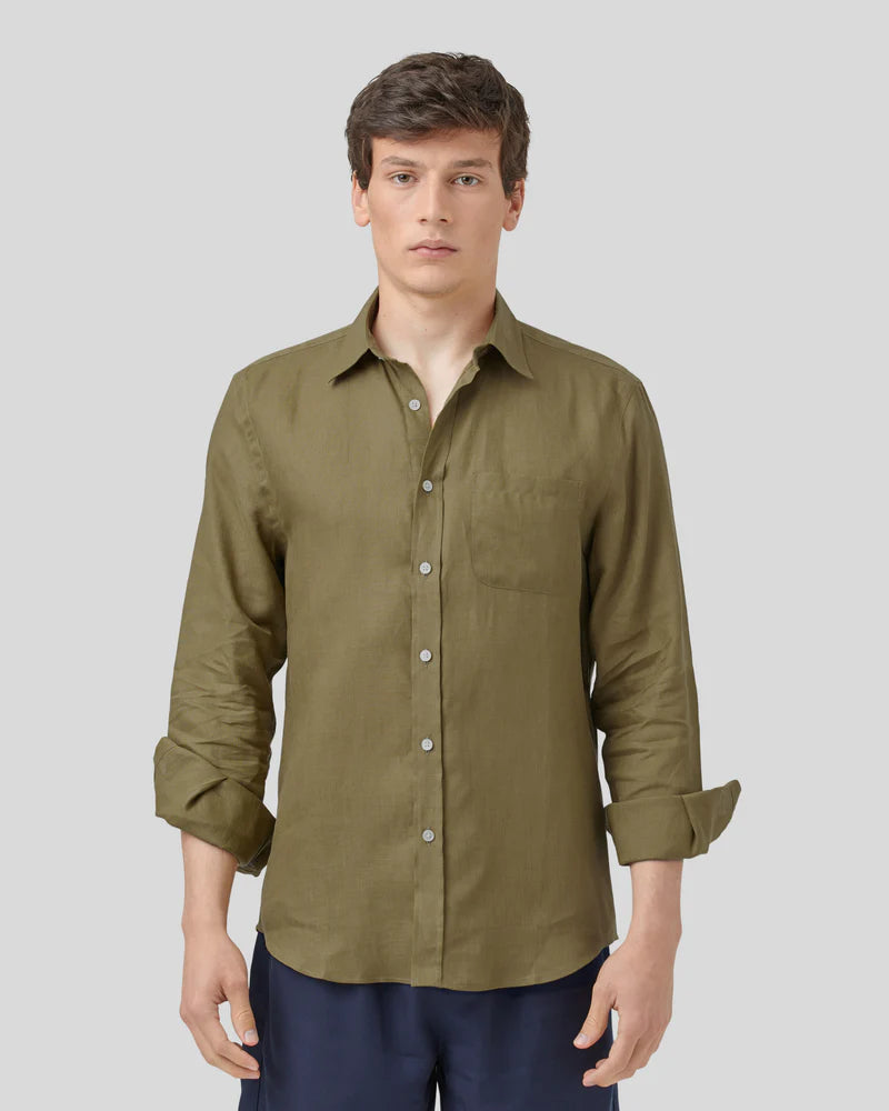 PORTUGUESE FLANNEL Linen Olive