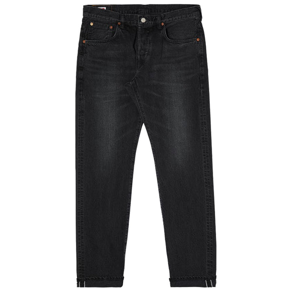 EDWIN Regular Tapered Jeans Black Dark Used Made in Japan
