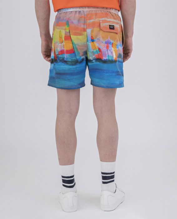 PAUL & SHARK Save The Sea Swim Shorts Printed