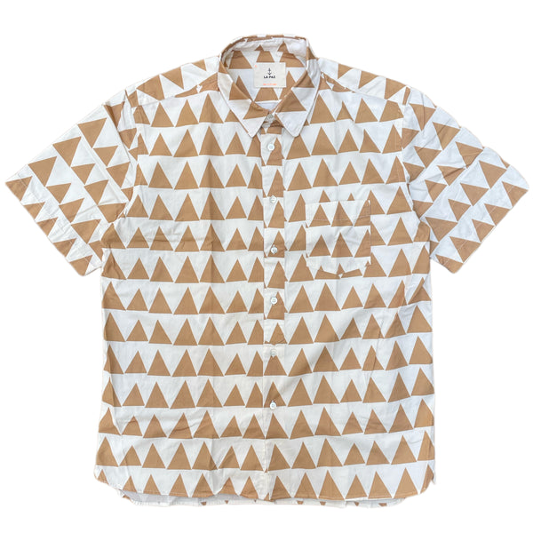 LA PAZ Alegre Printed Shirt Safari Triangle Pattern