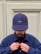 FRESH Casentino Wool Cricket Cap Navy Blue