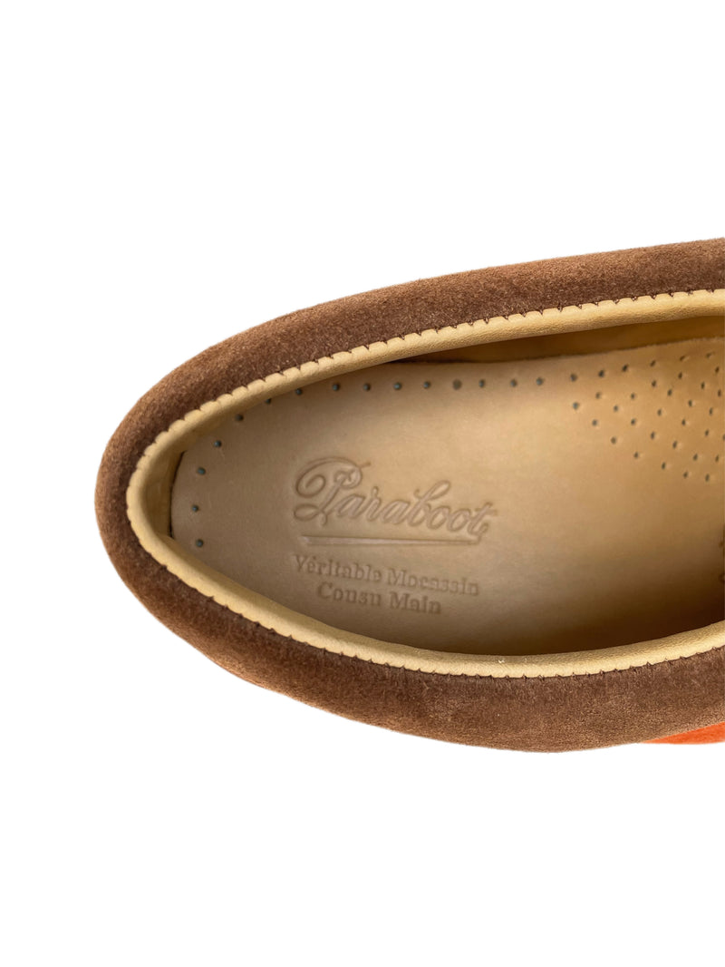 PARABOOT Thiers Velours Terre/Orange - Genuine Rubber Sole