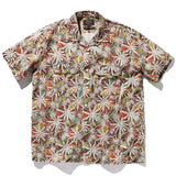 BEAMS PLUS Open Collar Short Sleeve “Kyoto Pattern” Print Water Crest Pattern