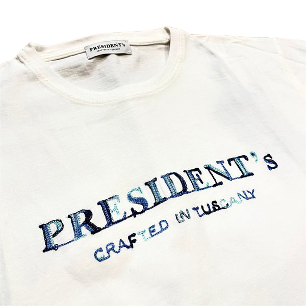 PRESIDENT’S T-Shirt S/S P'S Jersey White Multicolor Blue