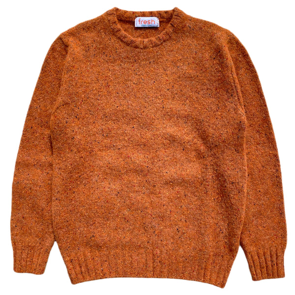 FRESH Bruce Crew Neck Wool Sweater Rust