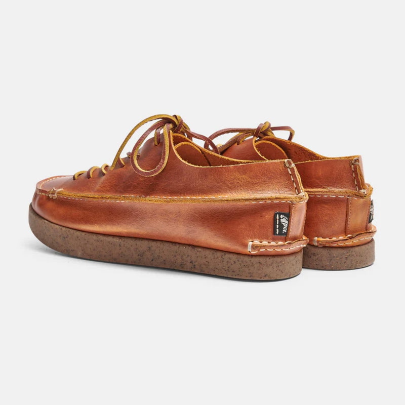 YOGI Finn Leather Shoe On Negative Heel Apricot