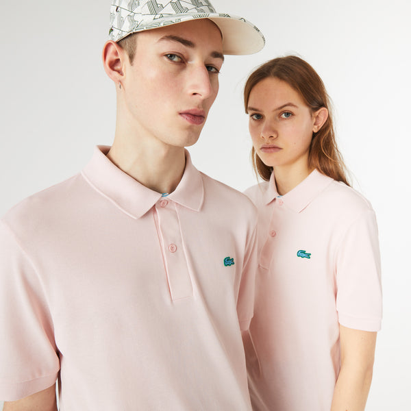 LACOSTE Polo Unisex Relaxed Fit L!VE Rose Pale Pink