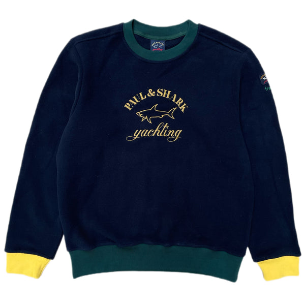PAUL & SHARK x FRESH Crewneck Fleece Sweatshirt Navy