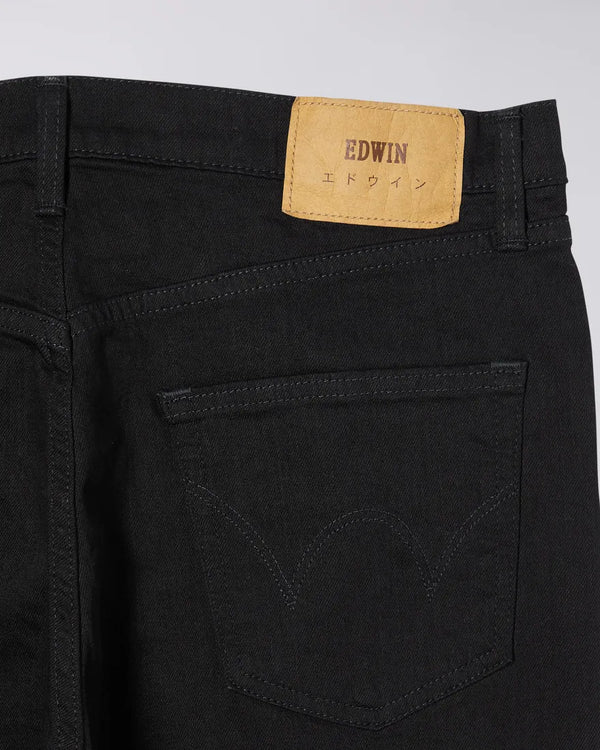 EDWIN Slim Tapered Jeans Black Rinsed Made in Japan