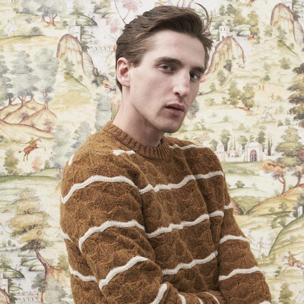 PRESIDENT'S Crew “Wave” Soft Shetland Rusty