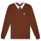 HIKERDELIC Fellow Rugby Shirt Camel Brown