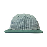 LITE YEAR Six Panel Gingham Cap Green