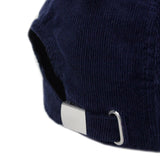 TOO HOT Navy Blue Needle Cord Embroidered Logo Cap