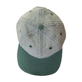 LITE YEAR Six Panel Gingham Cap Green