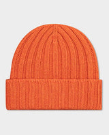 PAUL & SHARK Ribbed Eco-Wool Beanie Orange