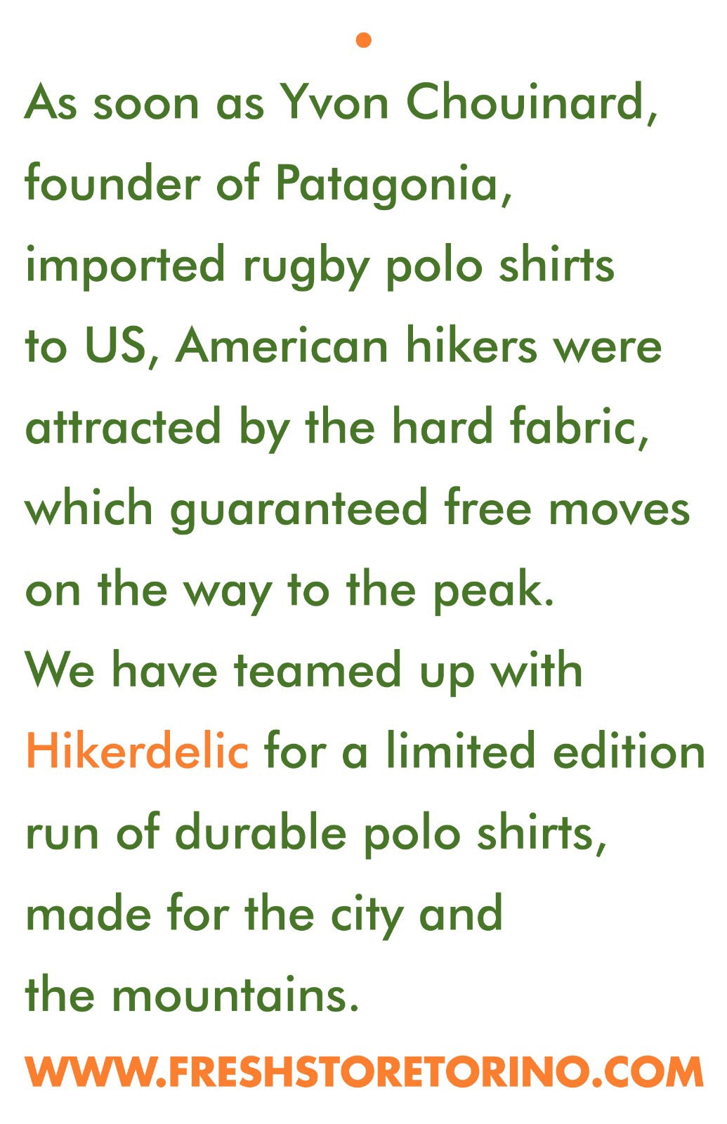 HIKERDELIC x Fresh Store Maillot de Rugby Torino Vert