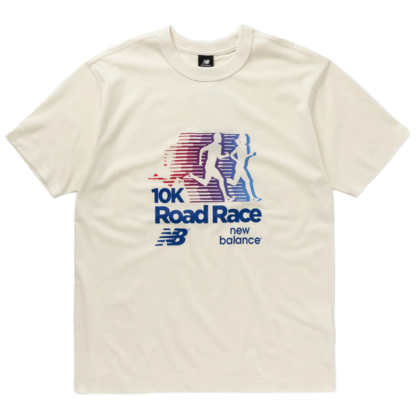 NEW BALANCE Athletics Remastered 10K Road Race Short Sleeve T-Shirt In White