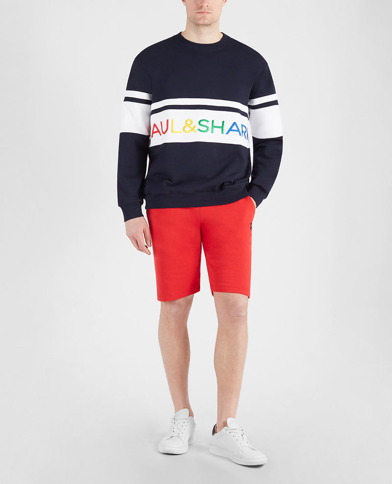 PAUL & SHARK Navy Sweatshirt With Embroidered Paul&Shark