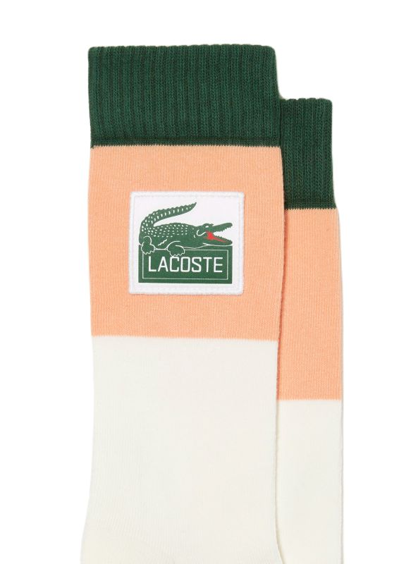 LACOSTE Sport Roland Garros Edition Jersey Socks White Orange Green