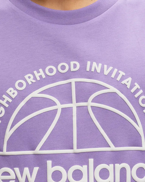 NEW BALANCE Hoops Neighborhood Invitational Basketball Short Sleeve T-Shirt In Twilight