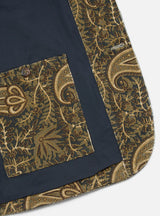 UNIVERSAL WORKS Bakers Chore Jacket In Navy Paisley Cord