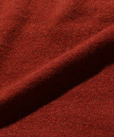 BEAMS PLUS Knit Polo Stripe 12G Sweater Burgundy