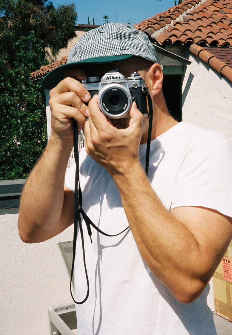 LITE YEAR Six Panel Gingham Cap Green