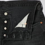 EDWIN Regular Tapered Jeans Black Dark Used Made in Japan