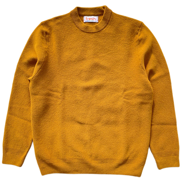 FRESH Crew Neck Wool Sweater Olio Yellow