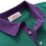 FRESH Delon Knitted Wool Polo Sweater