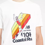 NEW BALANCE Athletics Remastered 10K Coastal Run Short Sleeve T-Shirt In White