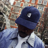 TOO HOT Navy Blue Needle Cord Embroidered Logo Cap