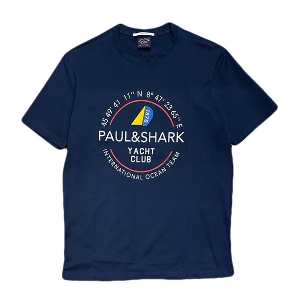 PAUL & SHARK Organic Cotton Archivio 1994 Navy T-Shirt