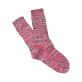 ANONYMOUS ISM 5 Colour Mix Crew Socks Pink