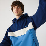 LACOSTE Hooded Colourblock Smock Pullover Anorak Jacket