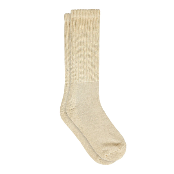 ROTOTO Loose Pile Crew Socks Raw Beige