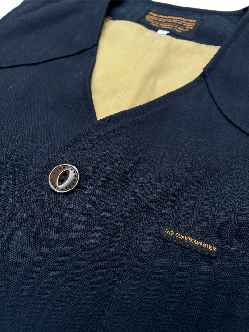 THE QUARTERMASTER HBT Blue Vest