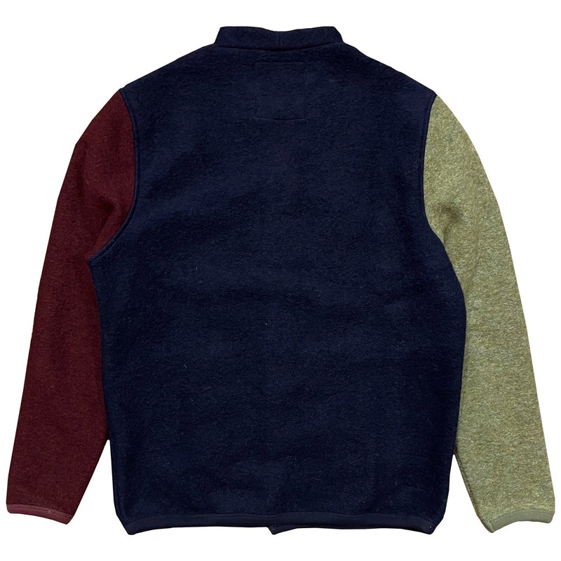 UNIVERSAL WORKS x Fresh Cardigan Wool Fleece Navy