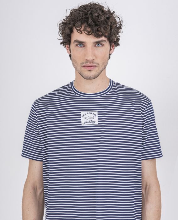 PAUL & SHARK Striped Navy White T-Shirt