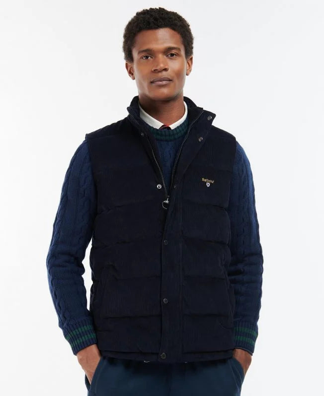 BARBOUR Gilet Barbour Cord Baffle Navy