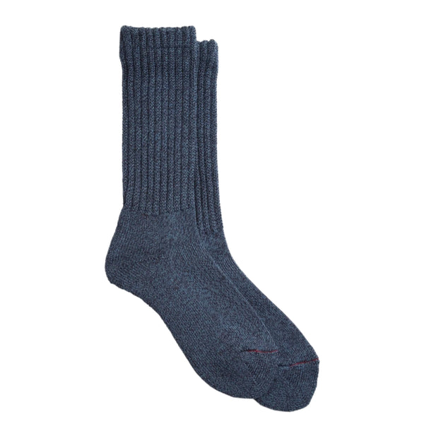 ROTOTO Loose Pile Crew Socks Mix Navy