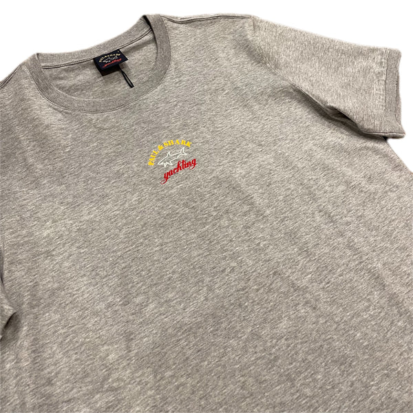 PAUL & SHARK Organic Cotton Logo Grey Heather T-Shirt