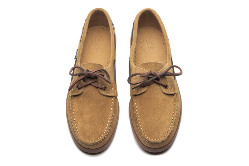 PARABOOT Barth Miel Velours Fauve - Genuine Rubber Sole
