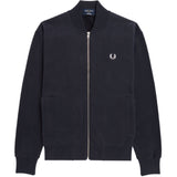 FRED PERRY Reissues Loopack Bomber Neck Track Jacket Navy