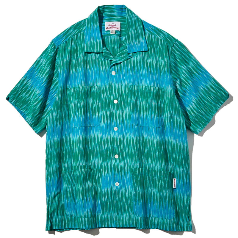 BATTENWEAR Five Pocket Island Shirt Green Ikat