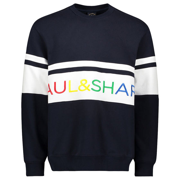 PAUL & SHARK Navy Sweatshirt With Embroidered Paul&Shark