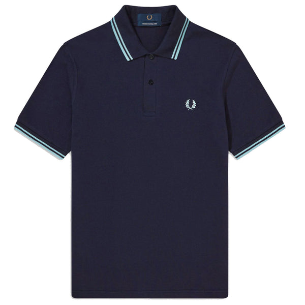 FRED PERRY Twin Tipped Polo Shirt M12 Navy