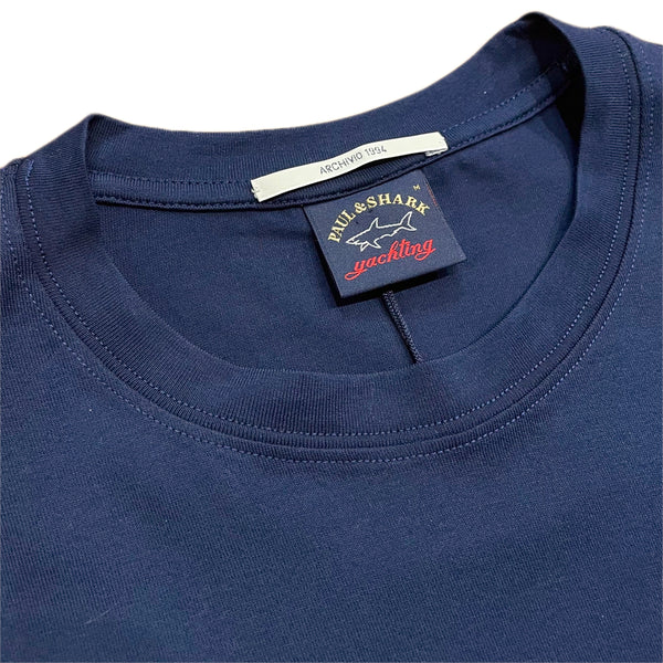 PAUL & SHARK Organic Cotton Archivio 1994 Navy T-Shirt
