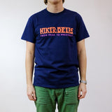 HIKERDELIC Text T-Shirt Navy / Orange / Pink
